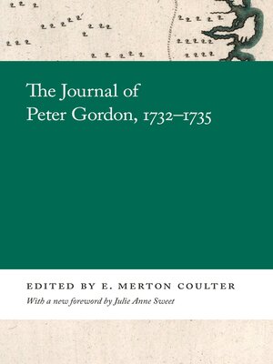 cover image of The Journal of Peter Gordon, 1732–1735